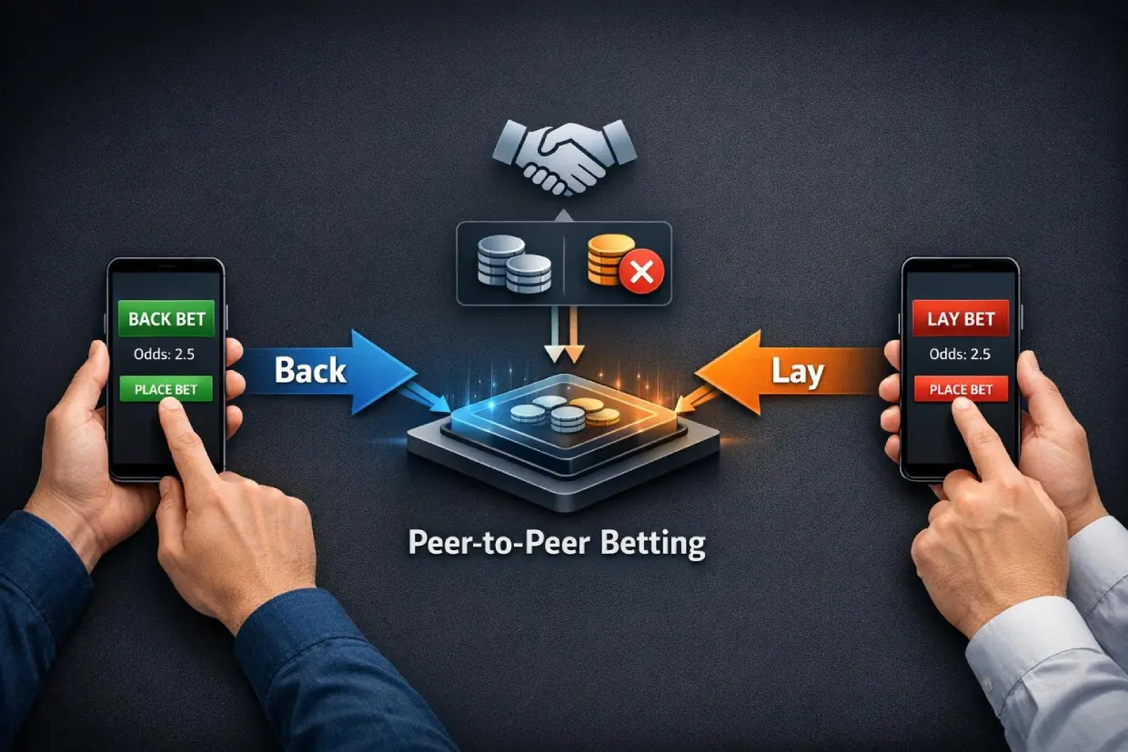 reddybookloginid.com's cricket betting exchange model showing users betting against each other